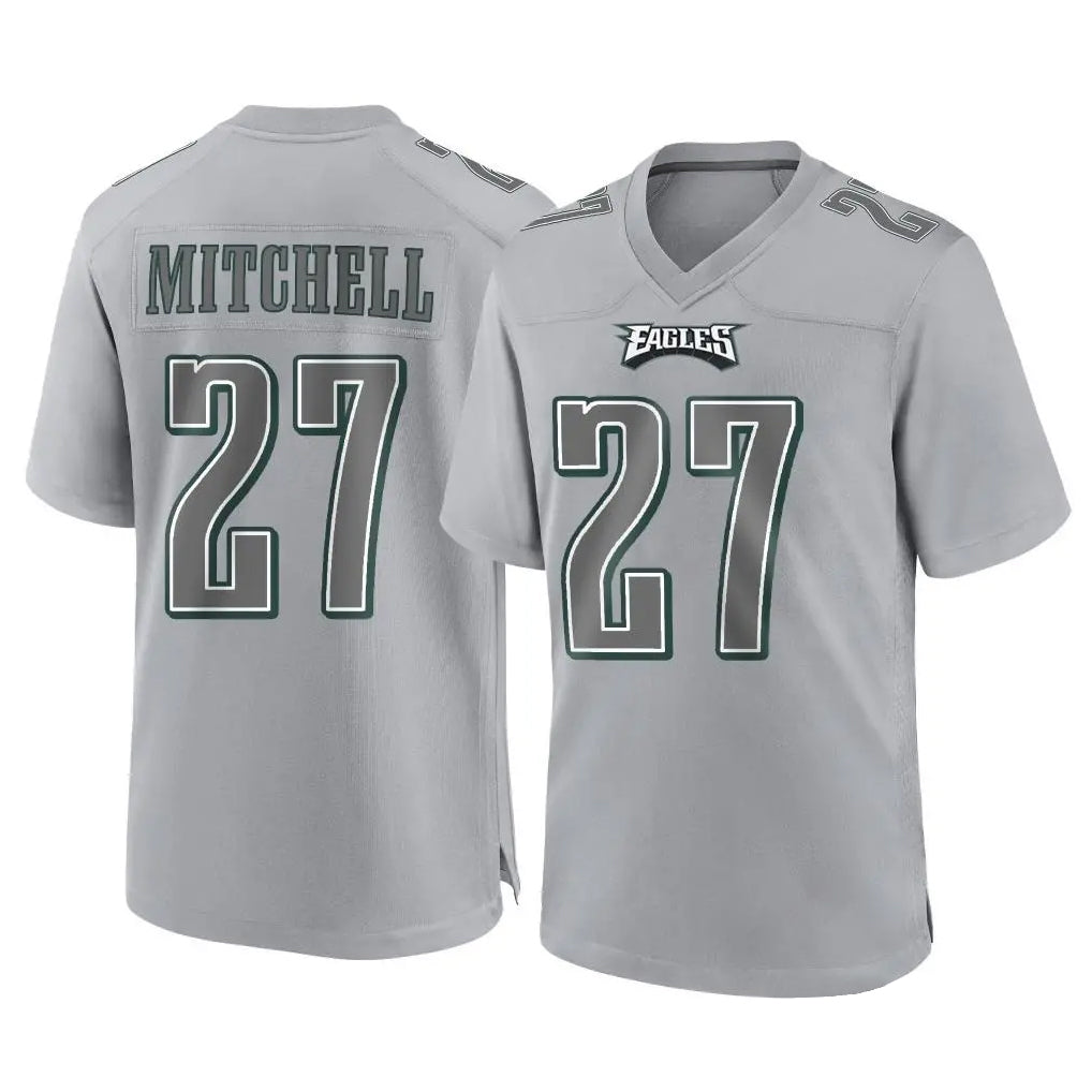 P.Eagles #27 Quinyon Mitchell Player Gray Atmosphere Fashion Home Game Odoa Stitched Jerseys