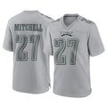 P.Eagles #27 Quinyon Mitchell Player Gray Atmosphere Fashion Home Game Odoa Stitched Jerseys