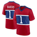 NY.Giants #1 Malik Nabers Player Red Century Home Game Odoa Stitched Jerseys