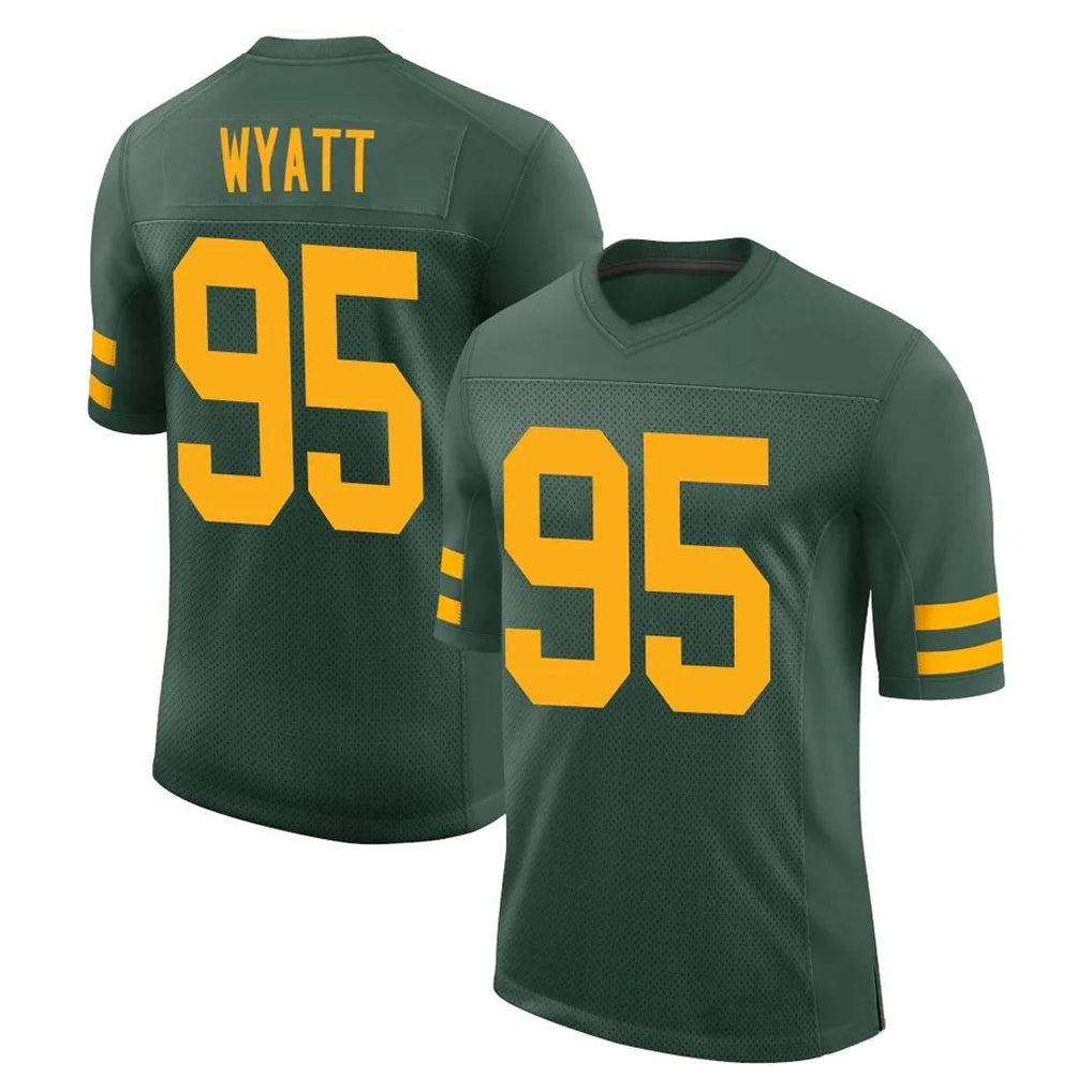 GB.Packers #95 Devonte Wyatt Player Green Alternate Vapor Home Game Odoa Stitched Jerseys