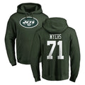 NY.Jets #71 Josh Myers Player Green LOGO Pullover Hoodies Limited Game Odoa Stitched Jerseys
