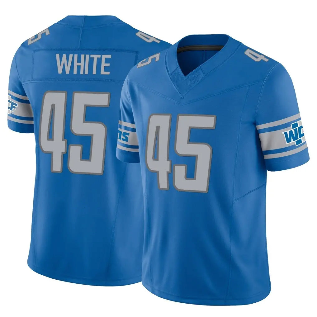 D.Lions #45 Devin White Player Blue Vapor F.U.S.E. Limited Home Game Odoa Stitched Jerseys