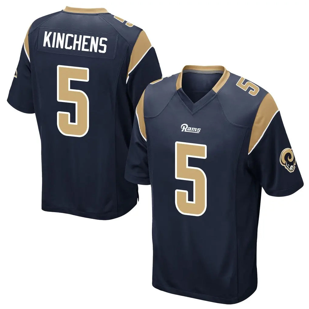 LA.Rams #5 Kamren Kinchens Player Navy Home Game Odoa Stitched Jerseys