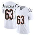 C.Bengals #63 Dylan Fairchild Player White Vapor F.U.S.E. Limited Home Game Odoa Stitched Jerseys