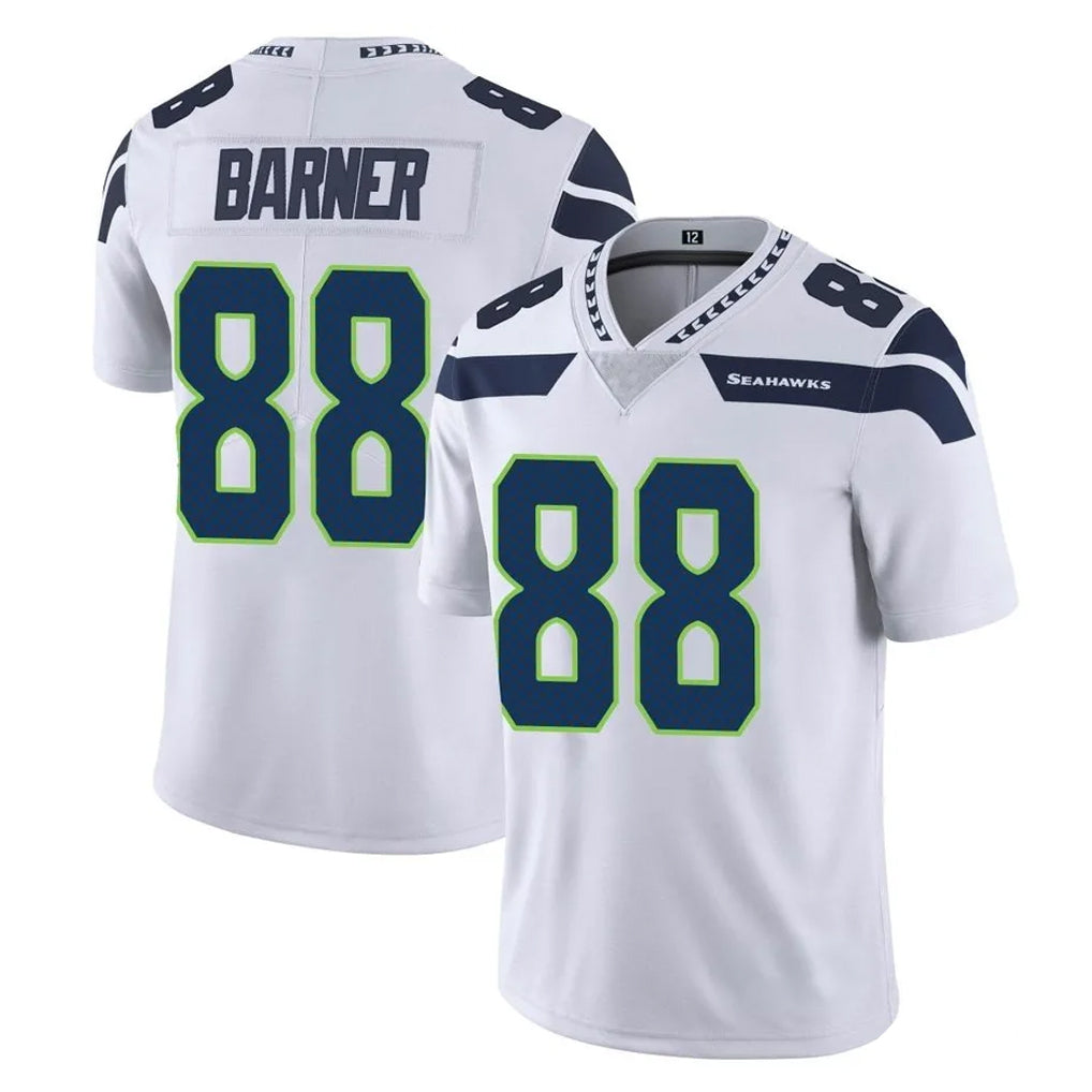 S.Seahawks #88 AJ Barner Player White Limited Vapor Untouchable Home Game Odoa Stitched Jerseys
