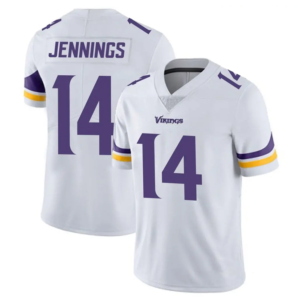 M.Vikings #14 Jauan Jennings Player White Limited Vapor Untouchable Home Game Odoa Stitched Jerseys