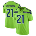 S.Seahawks #21 Devon Witherspoon Player Green Limited Color Rush Home Game Odoa Stitched Jerseys