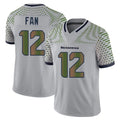S.Seahawks #12 12th Fan Player Grey Limited 2025 Rivalries Collection Home Game Odoa Stitched Jerseys