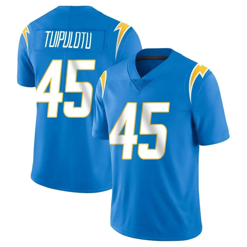 LA.Chargers #45 Tuli Tuipulotu Player Blue Limited Vapor Untouchable Home Game Odoa Stitched Jerseys