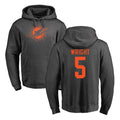 M.Dolphins #5 Jaylen Wright Player Darkgray Pullover Hoodies Limited Odoa Stitched Jerseys