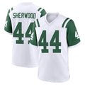 NY.Jets #44 Jamien Sherwood Player White Legacy Home Game Odoa Stitched Jerseys