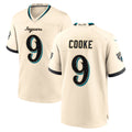 J.Jaguars #9 Logan Cooke Player Natural 2026 Rivalries Collection Game Odoa Stitched Jerseys