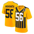P.Steelers #56 Alex Highsmith Player Gold Limited 1933 Throwback Home Game Odoa Stitched Jerseys