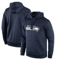 S.Seahawks ## Seahawks Blank Player Navy LOGO Pullover Hoodies Game Odoa Stitched Jerseys