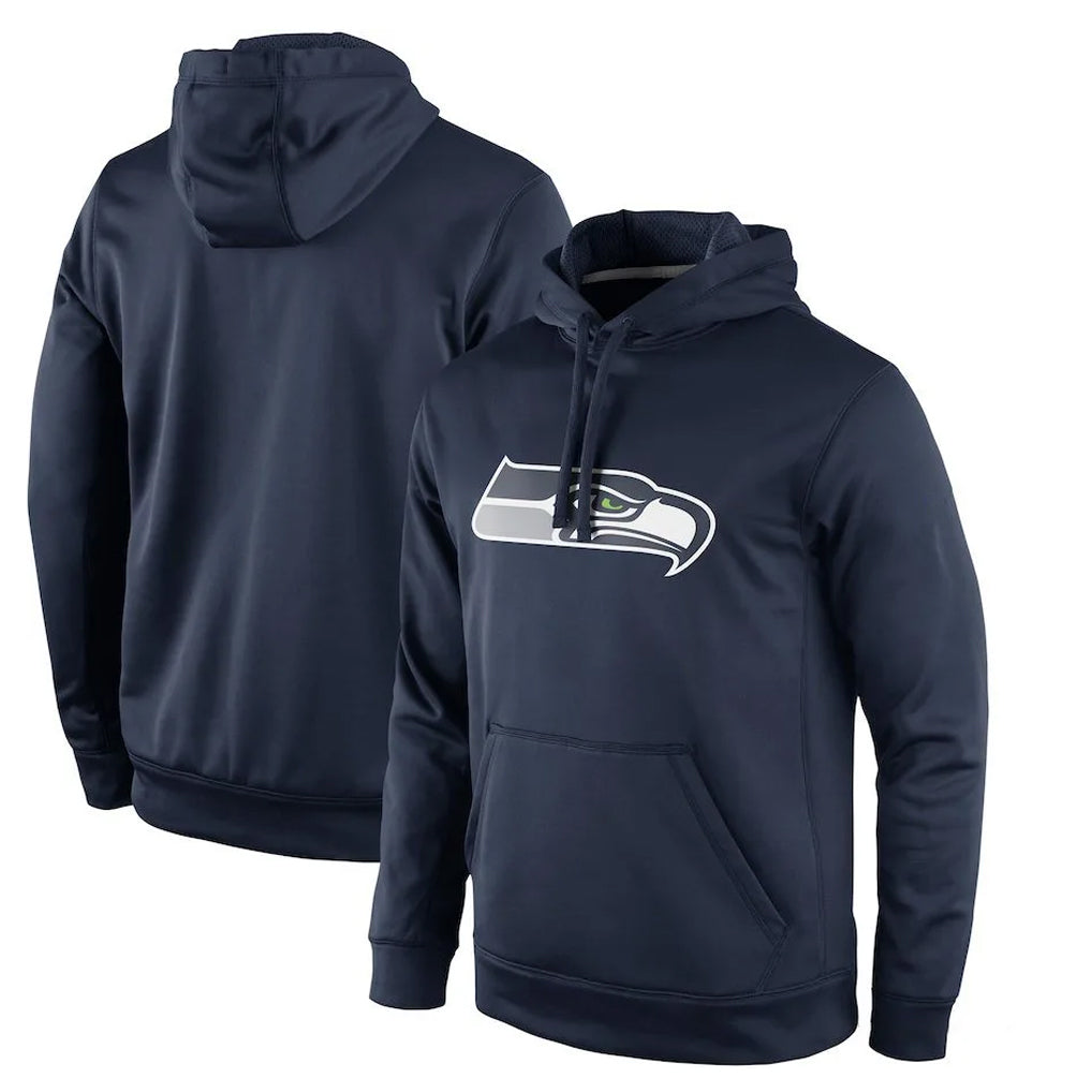 S.Seahawks ## Seahawks Blank Player Navy LOGO Pullover Hoodies Game Odoa Stitched Jerseys