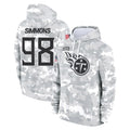 T.Titans #98 Jeffery Simmons Player Camo Arctic Salute to Service Pullover Hoodies Home Game Odoa Stitched Jerseys
