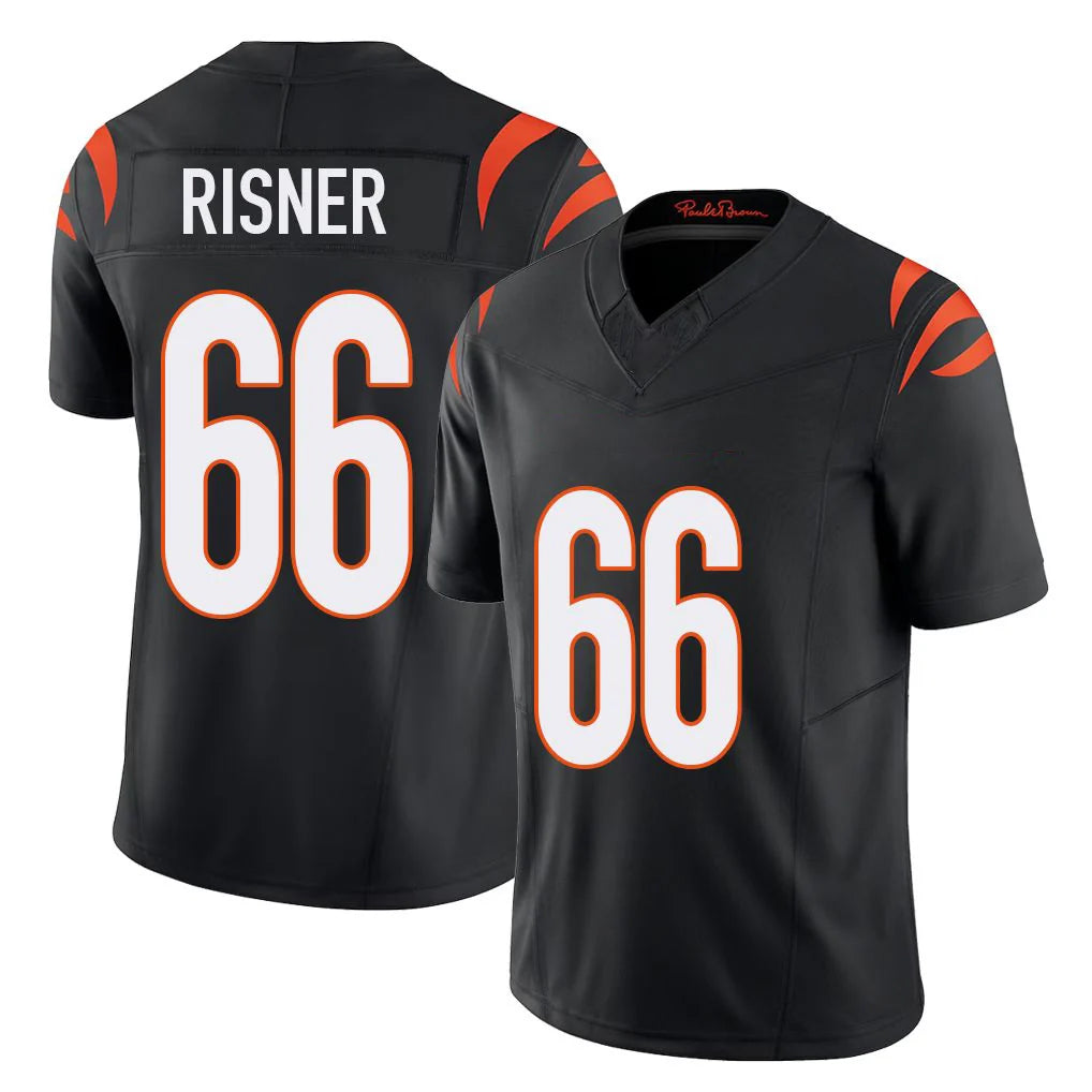 C.Bengals #66 Dalton Risner Player Black Vapor F.U.S.E. Limited Home Game Odoa Stitched Jerseys