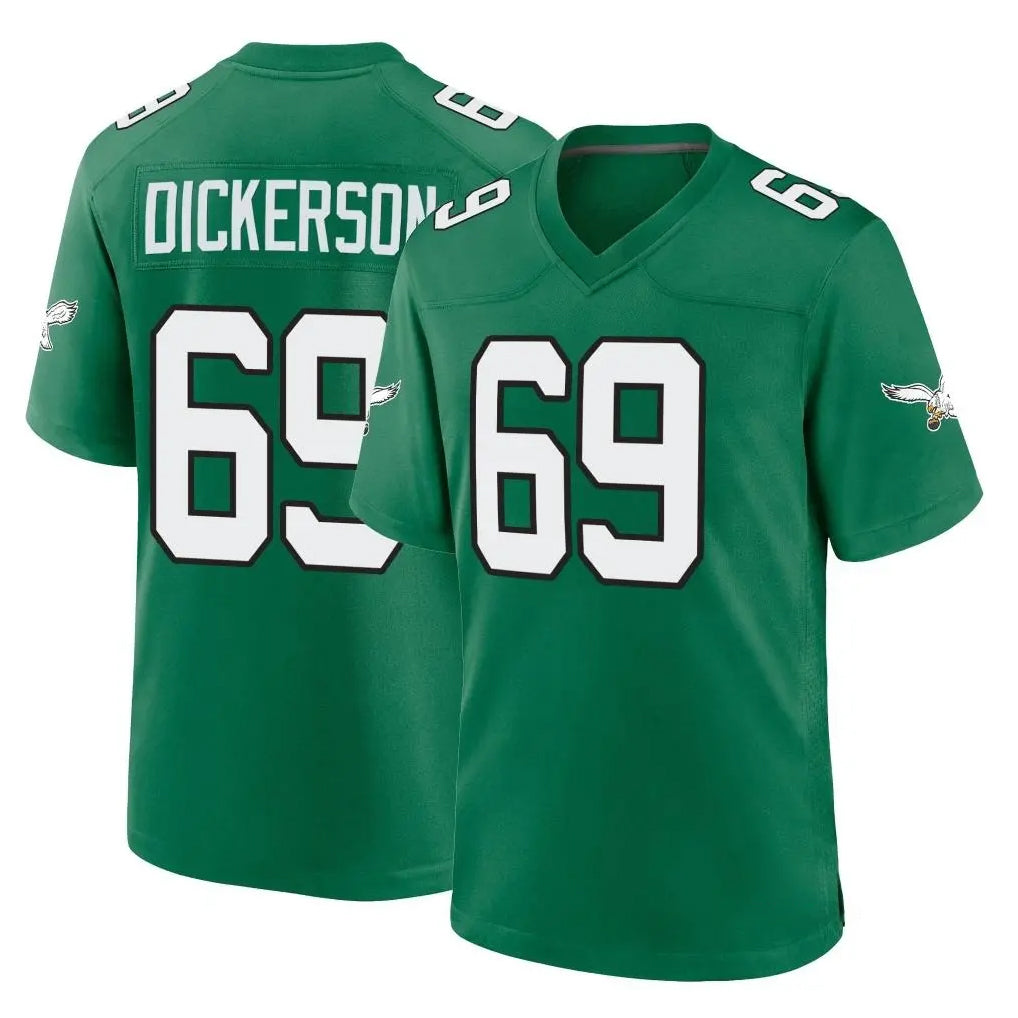 P.Eagles #69 Landon Dickerson Player Green Kelly Alternate Home Game Odoa Stitched Jerseys