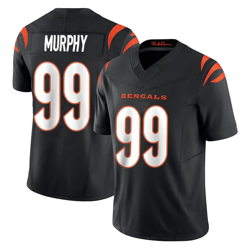 C.Bengals #99 Myles Murphy Player Black Vapor F.U.S.E. Limited Home Game Odoa Stitched Jerseys