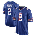 B.Bills #2 DJ Moore Player Royal Home Game Odoa Stitched Jerseys