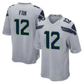 S.Seahawks #12 12th Fan Player Gray Home Game Odoa Stitched Jerseys