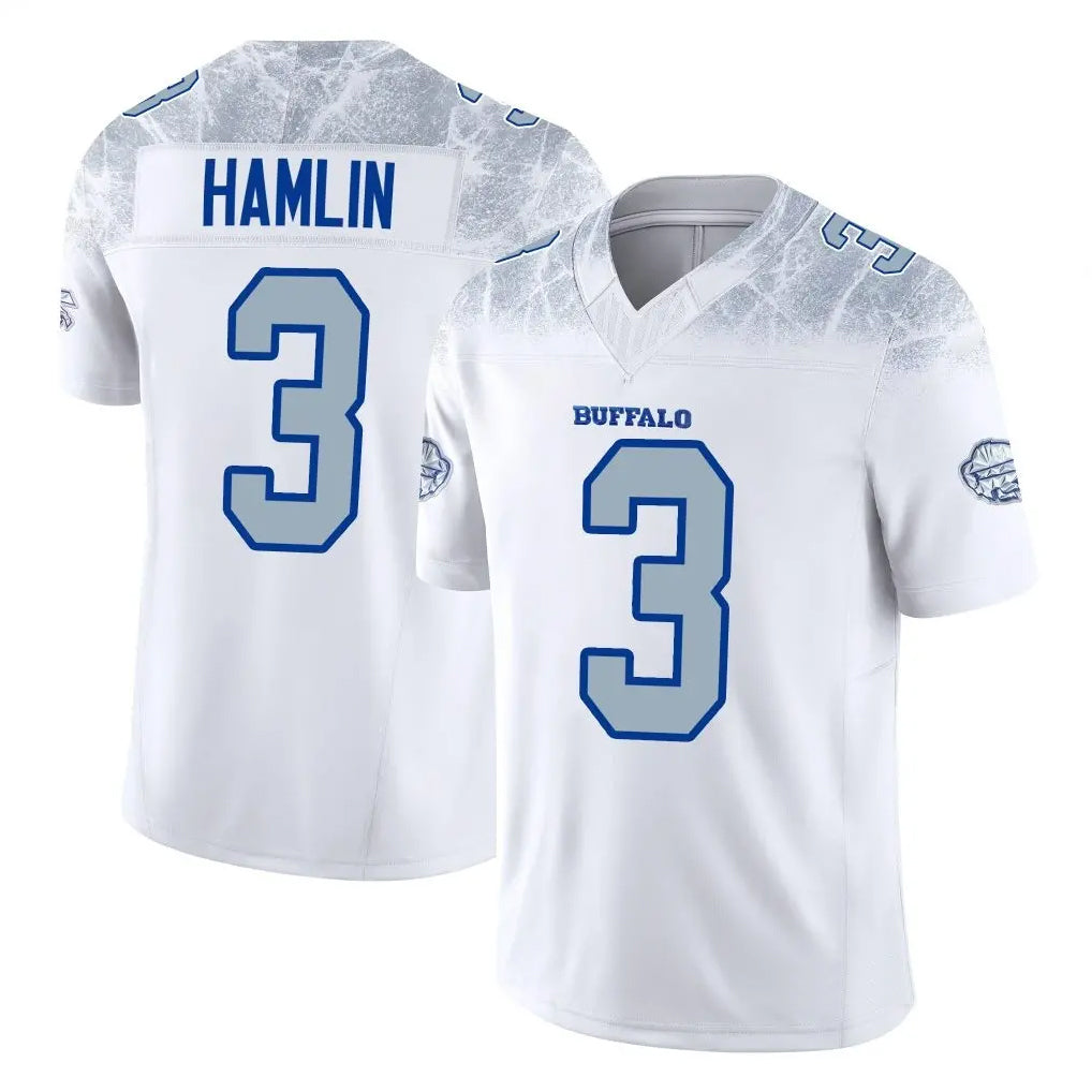 B.Bills #3 Damar Hamlin Player White Rivalries Collection Limited Home Game Odoa Stitched Jerseys