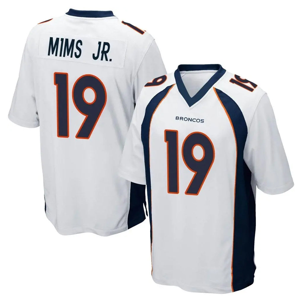 D.Broncos #19 Marvin Mims Jr. Player White Game Odoa Stitched Jerseys