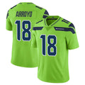 S.Seahawks #18 Elijah Arroyo Player Green Limited Color Rush Home Game Odoa Stitched Jerseys