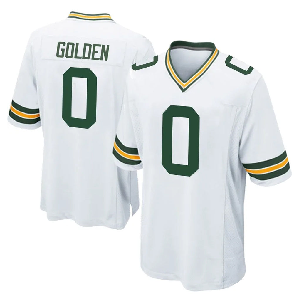 GB.Packers #0 Matthew Golden Player White Home Game Odoa Stitched Jerseys
