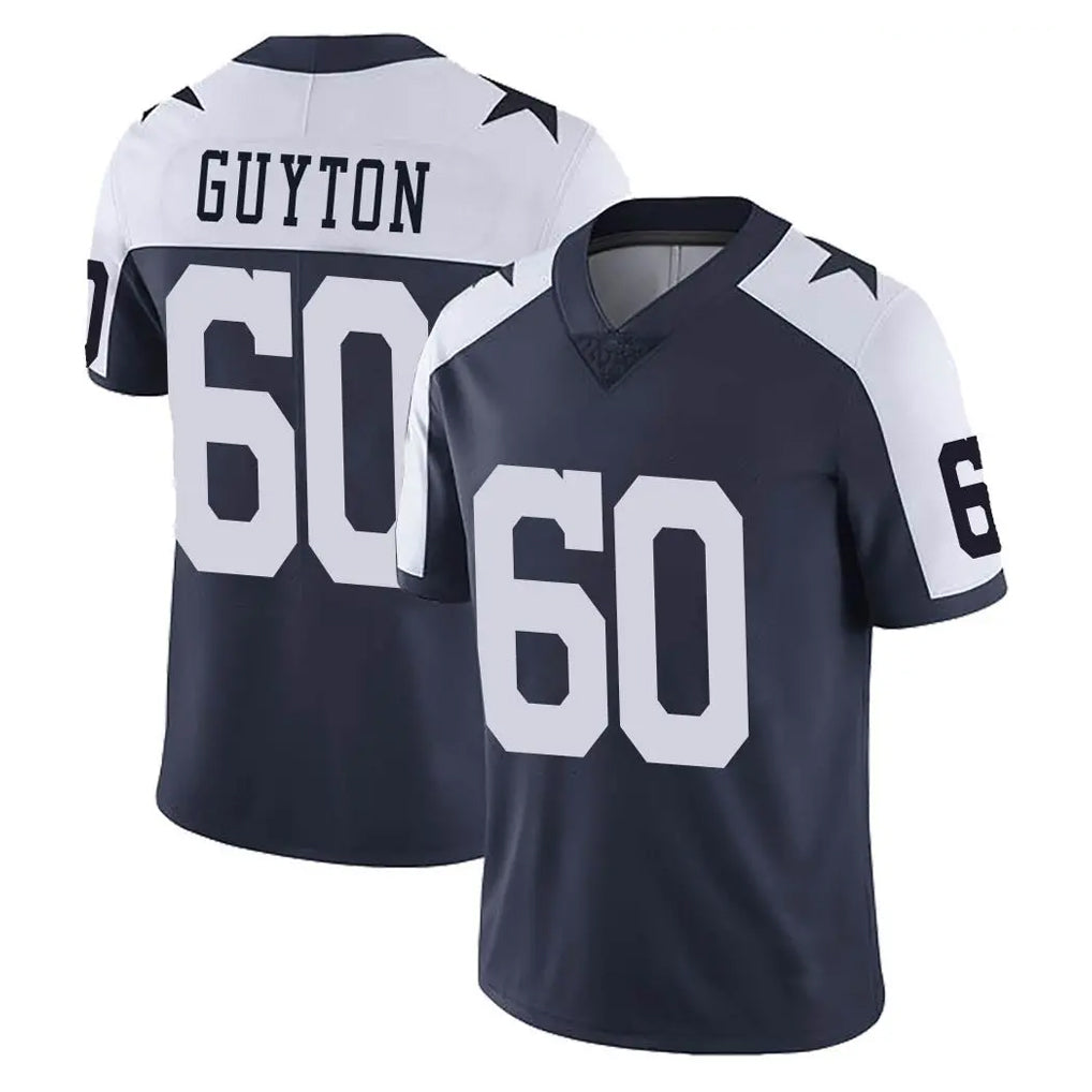 D.Cowboys #60 Tyler Guyton Player Navy-White Limited Alternate Vapor Untouchable Home Game Odoa Stitched Jerseys