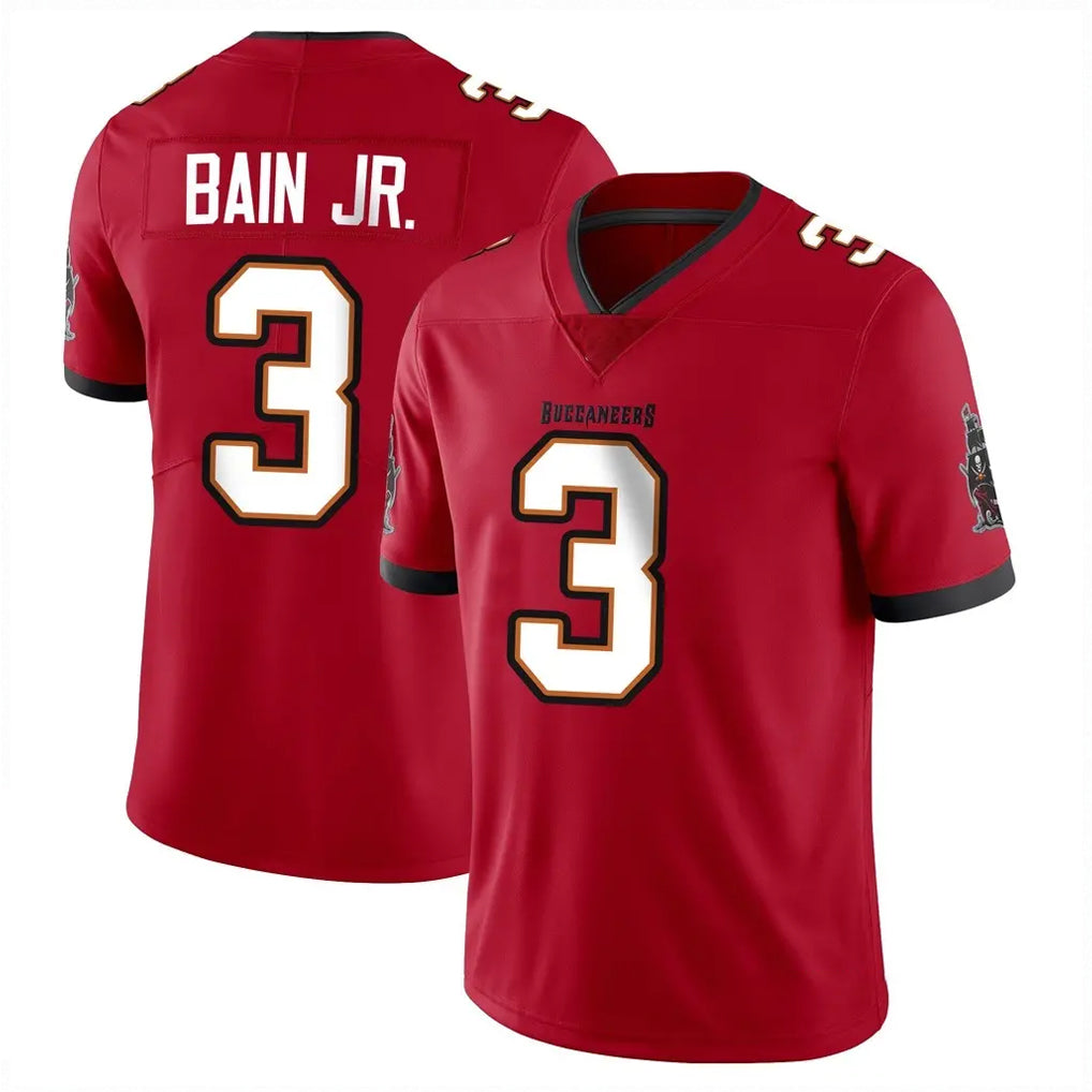 TB.Buccaneers #3 Rueben Bain Jr. Player Red Limited Vapor F.U.S.E. Home Game Odoa Stitched Jerseys