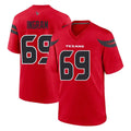 H.Texans #69 Ed Ingram Player Red Alternate Home Game Odoa Stitched Jerseys