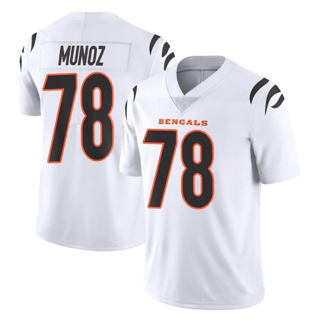 C.Bengals #78 Anthony Munoz Player White Vapor Untouchable Limited Home Game Odoa Stitched Jerseys