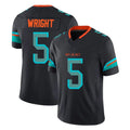 M.Dolphins #5 Jaylen Wright Player Black Limited Pitch Rivalries Collection Home Game Odoa Stitched Jerseys