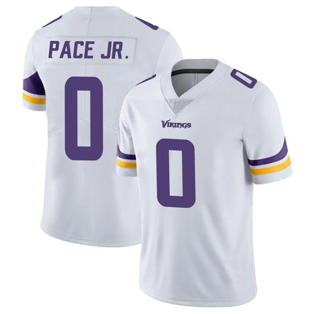 M.Vikings #0 Ivan Pace Jr. Player White Limited Vapor Untouchable Home Game Odoa Stitched Jerseys
