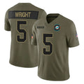 M.Dolphins #5 Jaylen Wright Player Olive 2025 Salute To Service Limited Game Odoa Stitched Jerseys