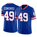 NY.Giants #49 Tremaine Edmunds Player Royal Classic Vapor Home Game Odoa Stitched Jerseys