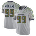 S.Seahawks #99 Leonard Williams Player Grey Limited 2025 Rivalries Collection Home Game Odoa Stitched Jerseys