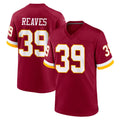 W.Commanders #39 Jeremy Reaves Player Burgundy Game Home Odoa Stitched Jerseys