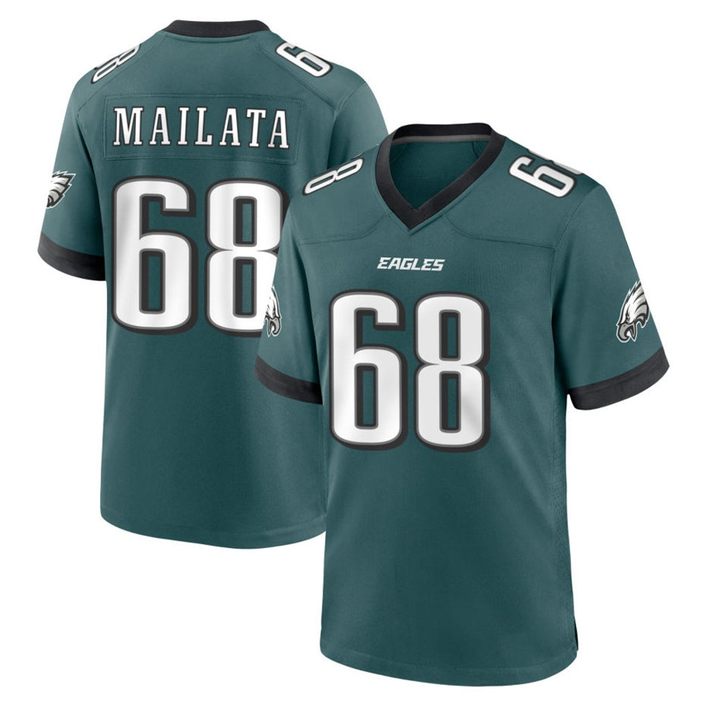 P.Eagles #68 Jordan Mailata Player Green Home Game Odoa Stitched Jerseys