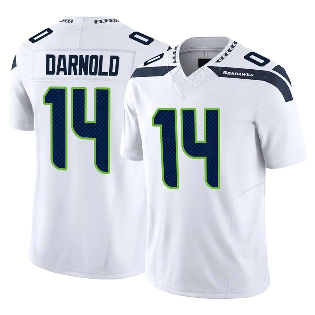 S.Seahawks #14 Sam Darnold Player White Limited Vapor F.U.S.E. Home Game Odoa Stitched Jerseys