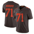 C.Browns #71 Tytus Howard Player Browns Color Rush Limited Home Game Odoa Stitched Jerseys