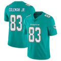 M.Dolphins #83 Kevin Coleman Jr. Player Aqua Limited Vapor Untouchable Home Game Odoa Stitched Jerseys