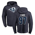 LA.Rams #97 Poona Ford Player Navy Pullover Hoodie Limited Game Odoa Stitched Jerseys