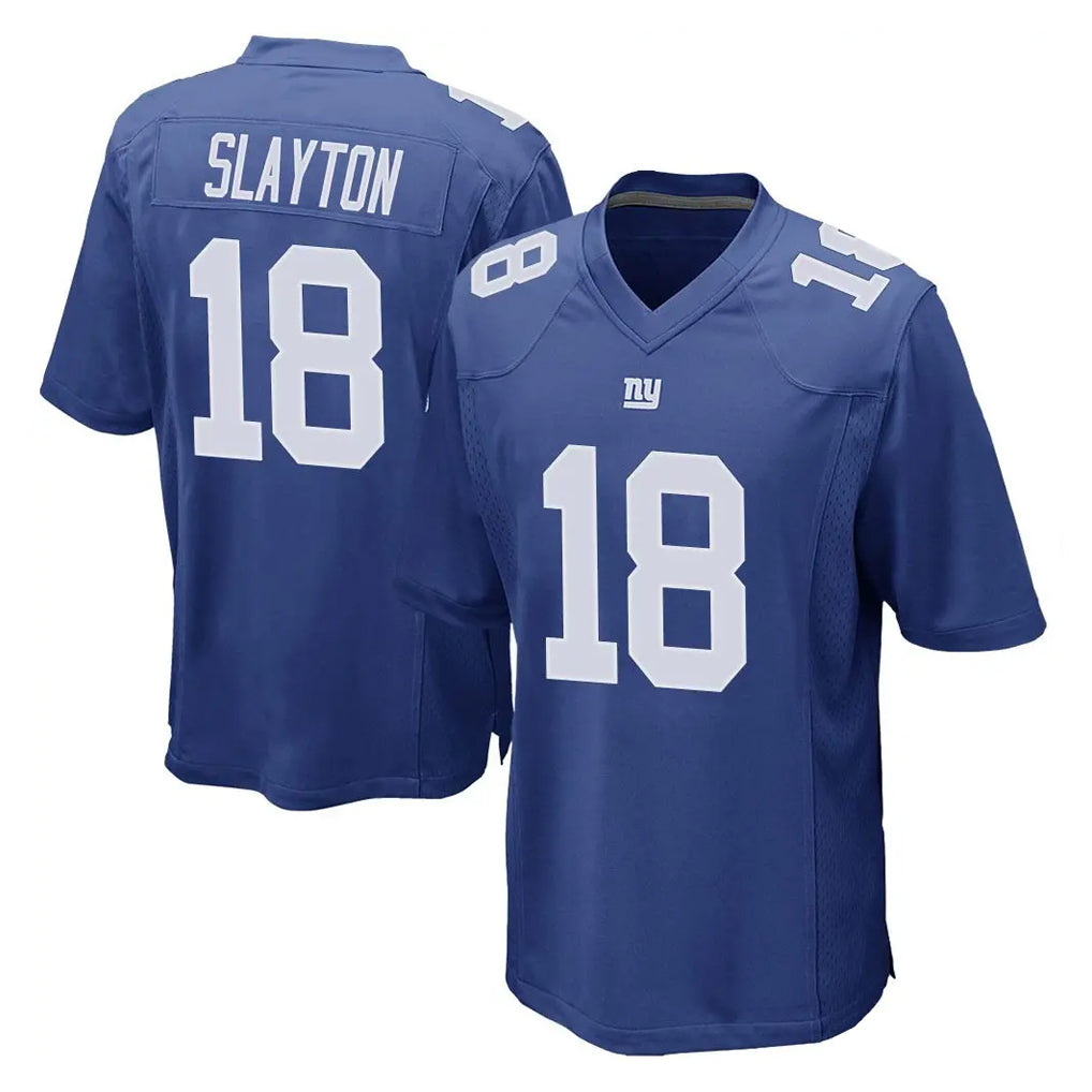 NY.Giants #18 Darius Slayton Player Royal Home Game Odoa Stitched Jerseys