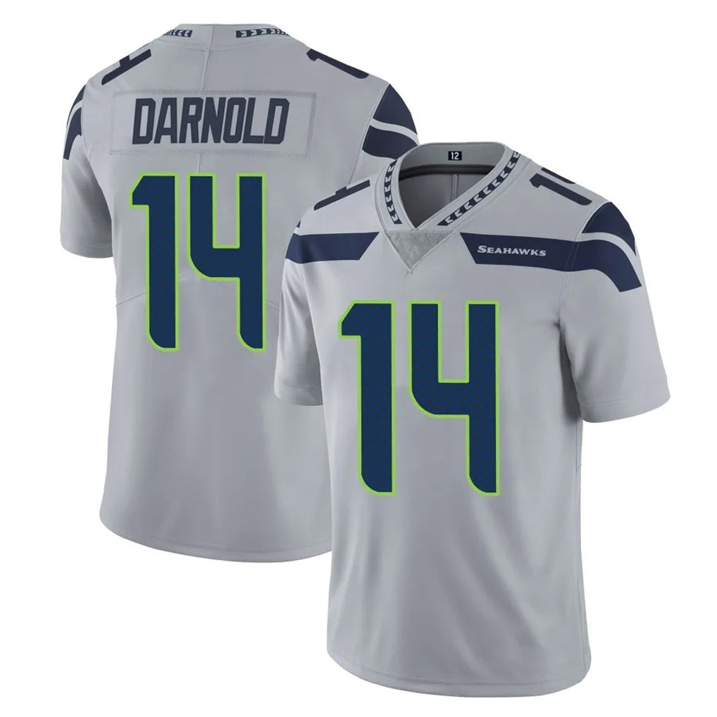 S.Seahawks #14 Sam Darnold Player Gray Limited Vapor Untouchable Home Game Odoa Stitched Jerseys