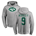 NY.Jets #9 Will McDonald IV Player Gray LOGO Pullover Hoodies Limited Game Odoa Stitched Jerseys