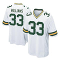 GB.Packers #33 Evan Williams Player White Home Game Odoa Stitched Jerseys