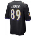 B.Ravens #89 Mark Andrews Player Black Replica Game Odoa Stitched Jerseys
