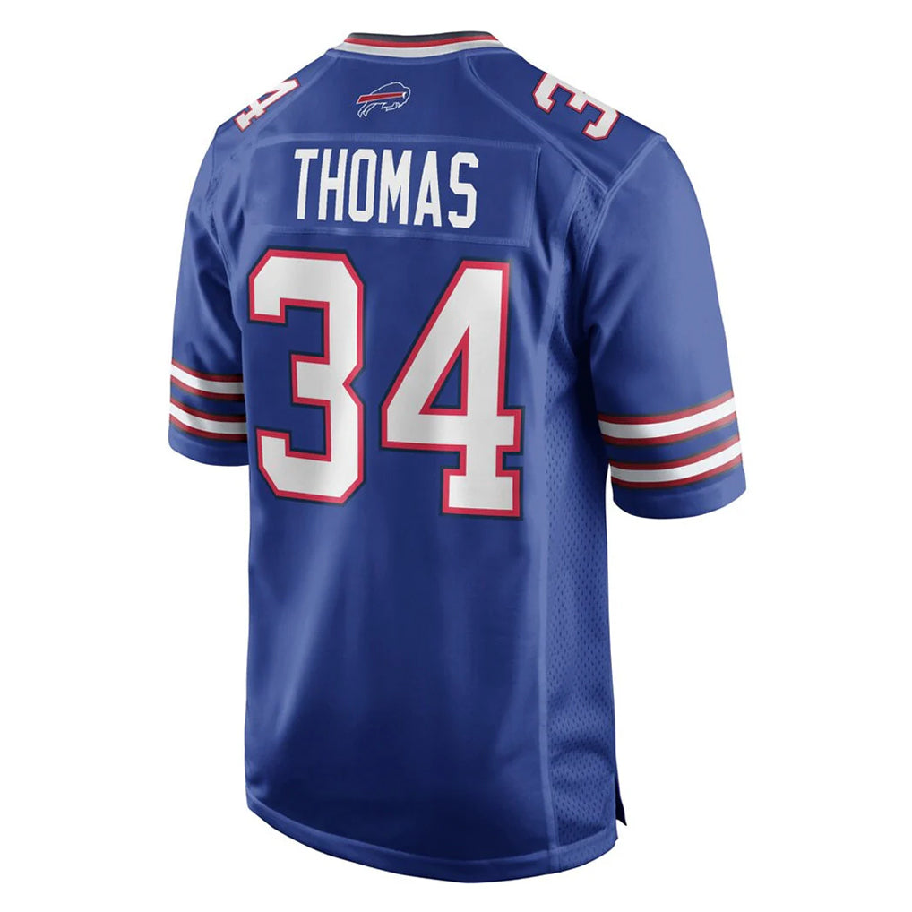 B.Bills #34 Thurman Thomas Player Royal Home Game Odoa Stitched Jerseys